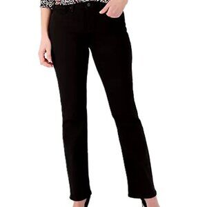 NYDJ Not Your Daughters Jeans Barbara Bootcut Lift and Tuck Black Jeans Women 12